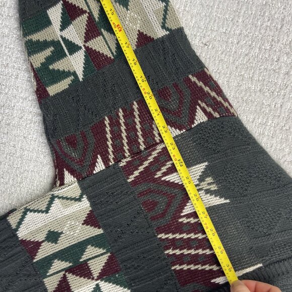 VTG Functionals Cardigan Grandpa Sweater Men XL Colorful Aztec Knit Wool Blend - Picture 10 of 14